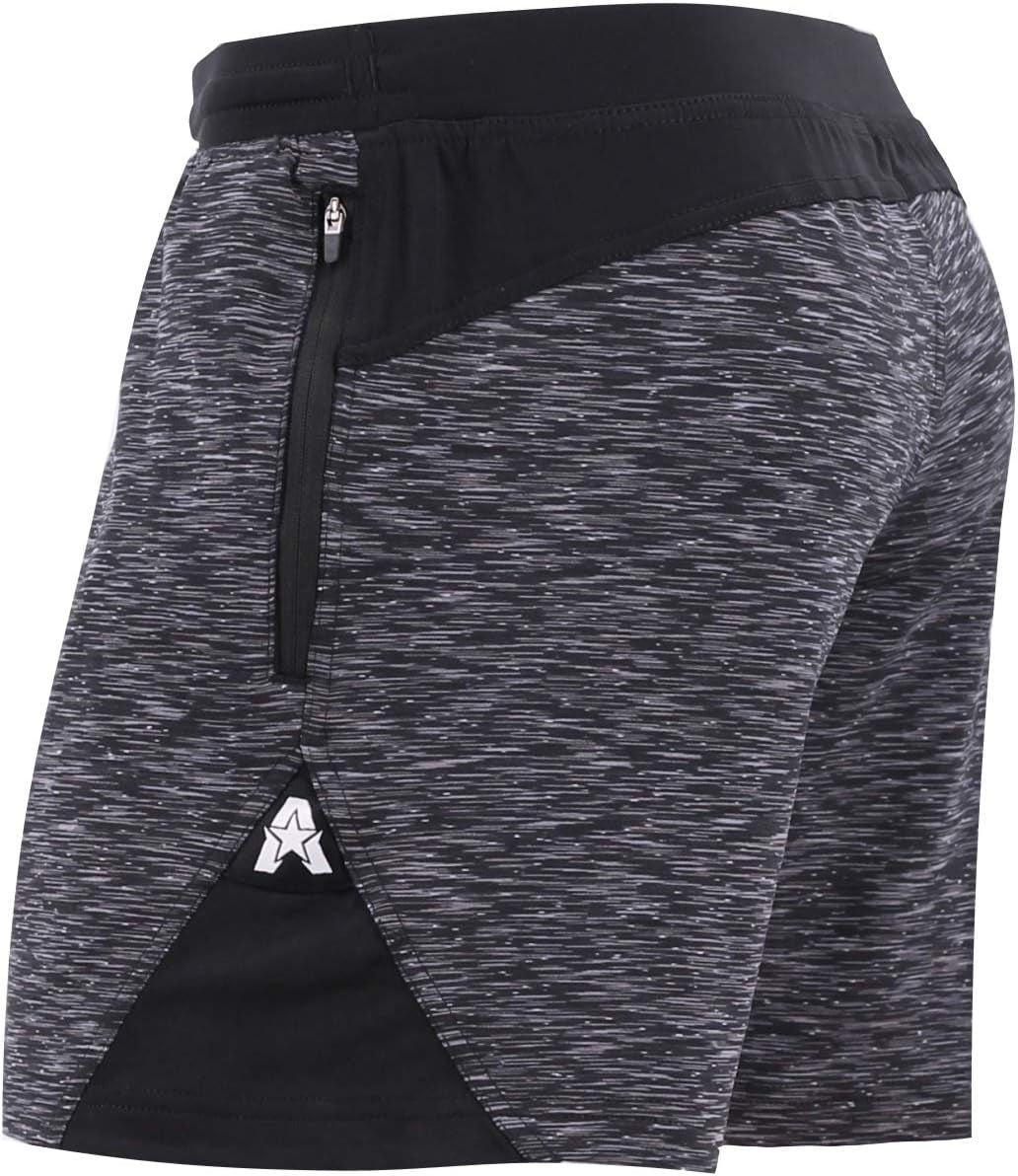 Isoflex 5 Inch Men'S Workout Shorts - Zipper Pocket Short for Running, Athletic & Gym Training